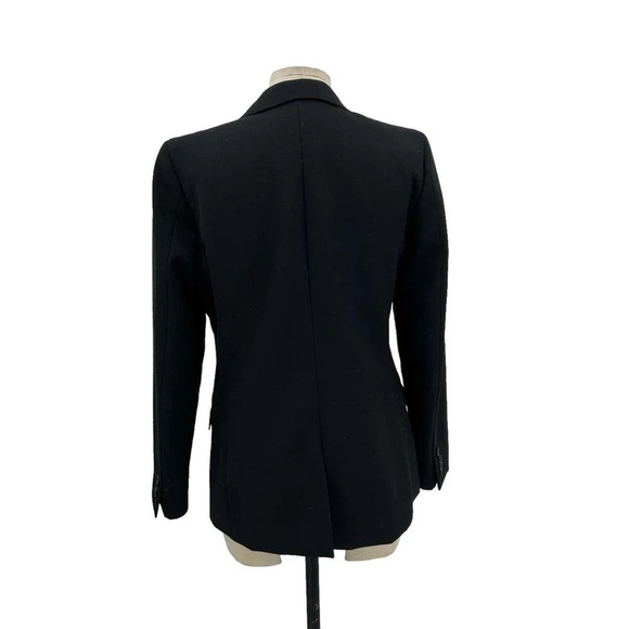 J. Crew Ludlow Blazer Black Luxe Matte Wool Gabardine Size 6 - Picture 6 of 9